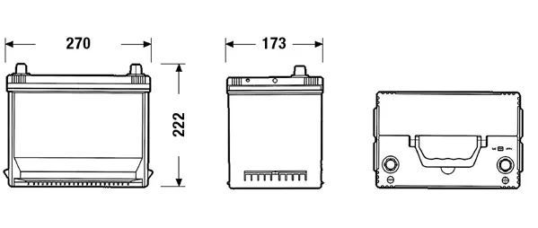 Batterie de démarrage CENTRA CA754