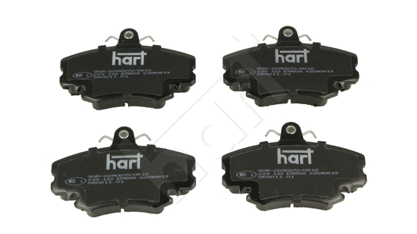 Kit de plaquettes de frein, frein à disque HART 219 112