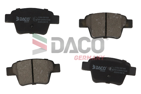 Kit de plaquettes de frein, frein à disque DACO Germany 321954