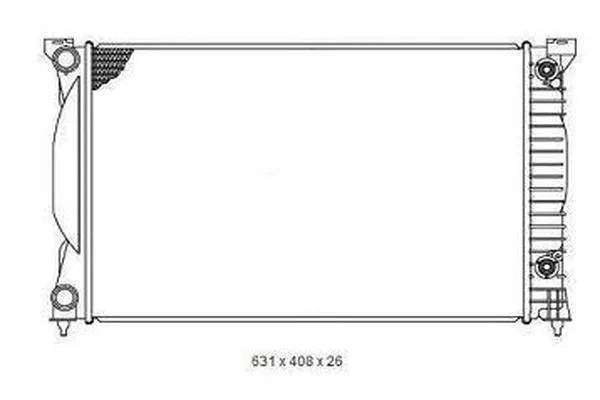 Radiateur, refroidissement du moteur ORDONEZ 2065060