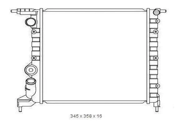 Radiateur, refroidissement du moteur ORDONEZ 2065099