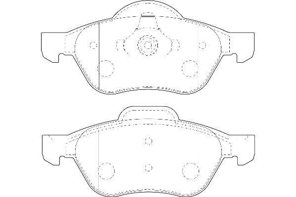 Kit de plaquettes de frein, frein à disque Omnicraft 2134874
