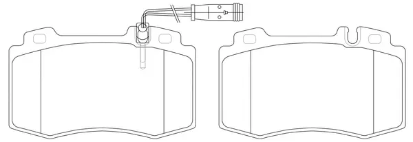 Kit de plaquettes de frein, frein à disque SB BP31196W