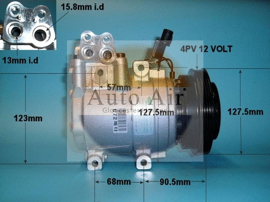 Compresseur, climatisation AUTO AIR GLOUCESTER 14-1028