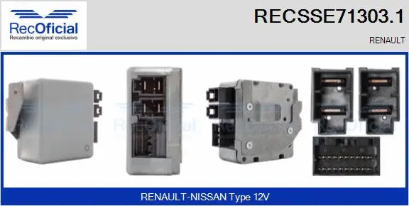 Calculateur, servo-direction RECOFICIAL RECSSE71303.1
