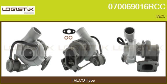 Turbocompresseur, suralimentation LGK 070069016RCC