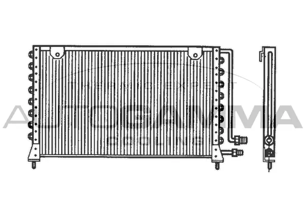 Condenseur, climatisation AUTOGAMMA 102679
