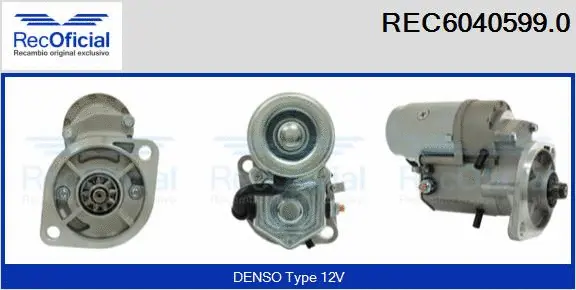 Démarreur RECOFICIAL REC6040599.0