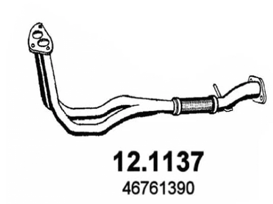 Tuyau d'échappement ASSO 12.1137