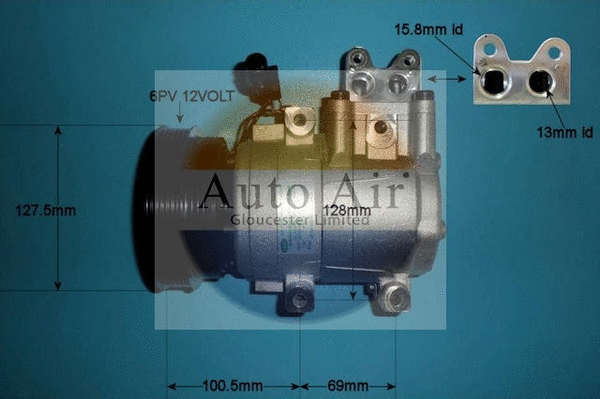 Compresseur, climatisation AUTO AIR GLOUCESTER 14-1040