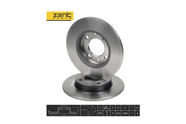 Disque de frein ZentParts Z06006