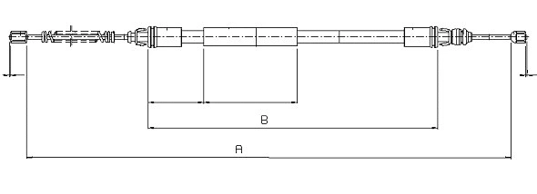 Tirette à câble, frein de stationnement SONOVA CM13110