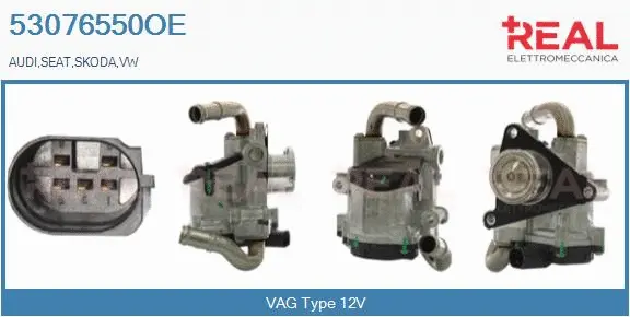 Vanne EGR REAL 53076550OE