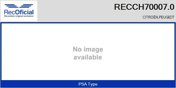 Groupe carter, turbocompresseur RECOFICIAL RECCH70007.0