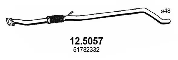 Tuyau d'échappement ASSO 12.5057