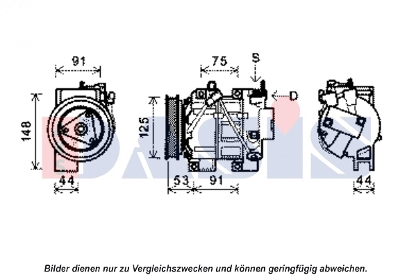 Compresseur, climatisation AKS DASIS 851921N