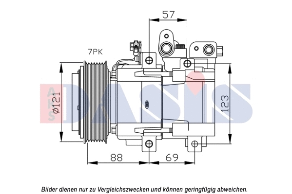 Compresseur, climatisation AKS DASIS 852672N