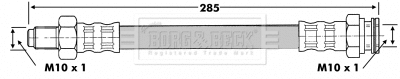 Flexible de frein BORG & BECK BBH6089