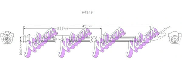 Flexible de frein KAWE H4349