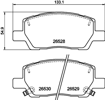 Kit de plaquettes de frein, frein à disque DON PCP2295