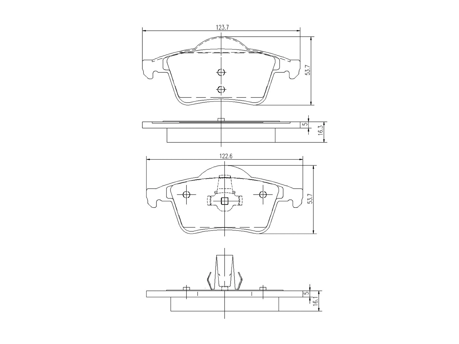 Kit de plaquettes de frein, frein à disque A.Z. Meisterteile AZMT-44-022-1073
