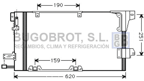 Condenseur, climatisation BUGOBROT 62-OL5251