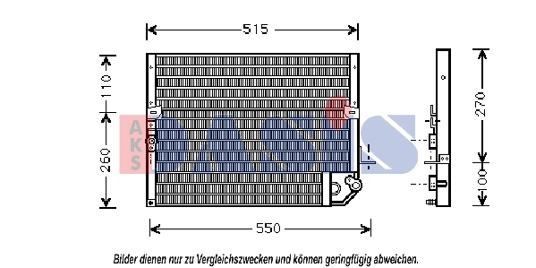 Condenseur, climatisation AKS DASIS 212004N
