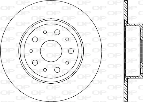 Disque de frein OPEN PARTS BDR1234.10