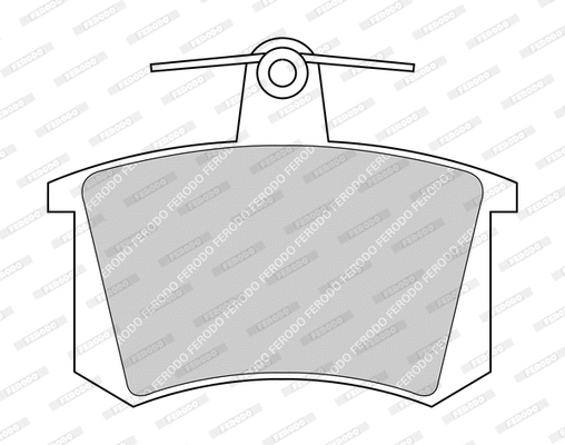 Kit de plaquettes de frein, frein à disque FERODO FDB222-D