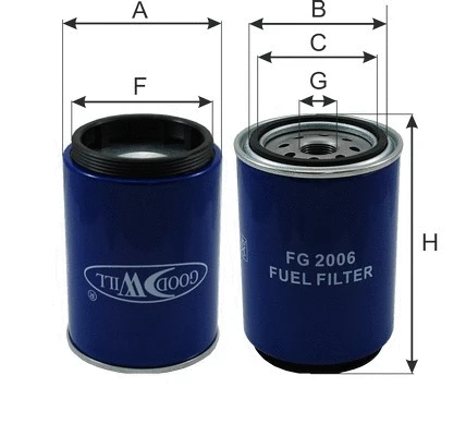 Filtre à carburant GOODWILL FG 2006