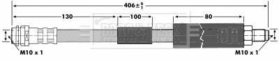 Flexible de frein BORG & BECK BBH7092