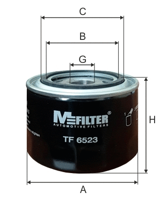 Filtre à huile MFILTER TF 6523