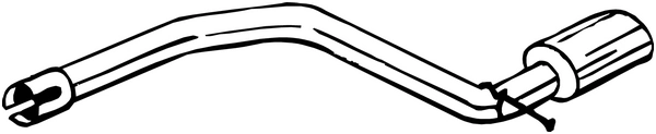 Tuyau d'échappement KLOKKERHOLM 750-433
