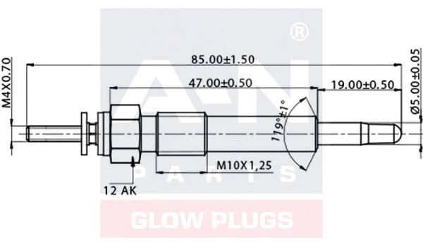 Bougie de préchauffage A-N PARTS A-N085208