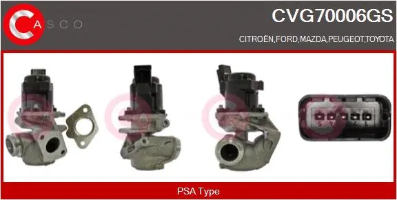Vanne EGR CASCO CVG70006GS