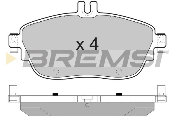 Kit de plaquettes de frein, frein à disque BREMSI BP3496