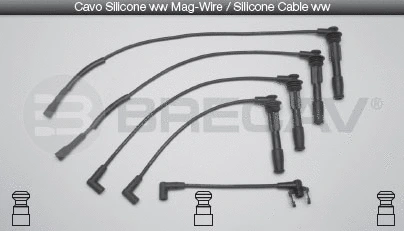 Kit de câbles d'allumage BRECAV 11.522