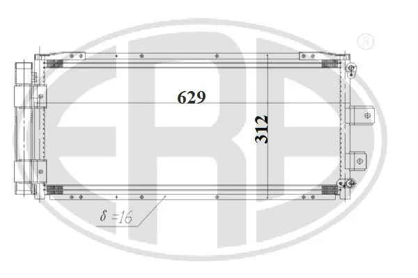 Condenseur, climatisation ERA 667187