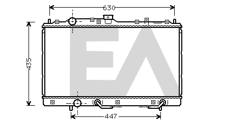 Radiateur, refroidissement du moteur EACLIMA 31R51043