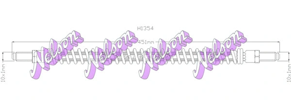 Flexible de frein KAWE H1354