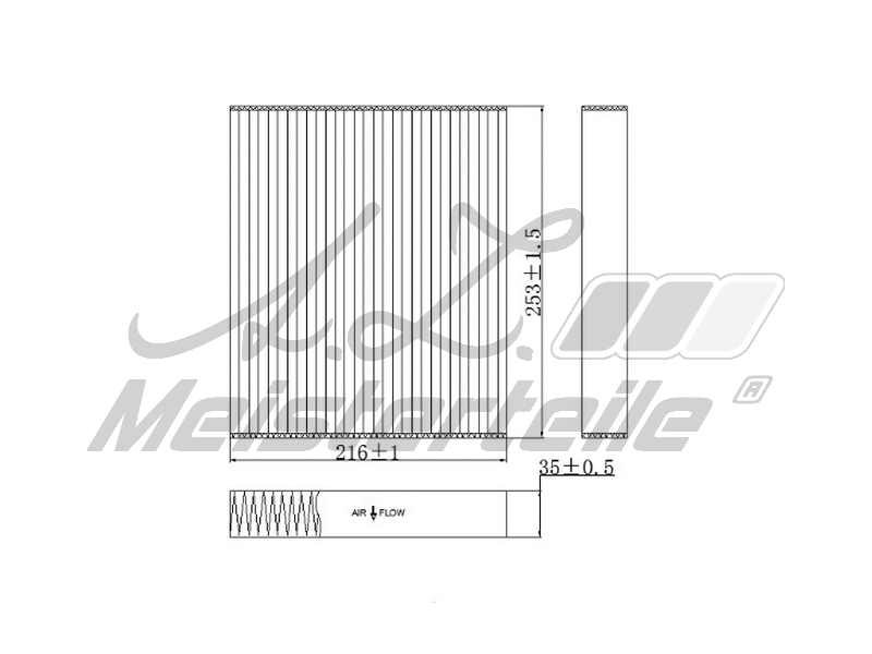 Filtre, air de l'habitacle A.Z. Meisterteile AZMT-41-010-1794