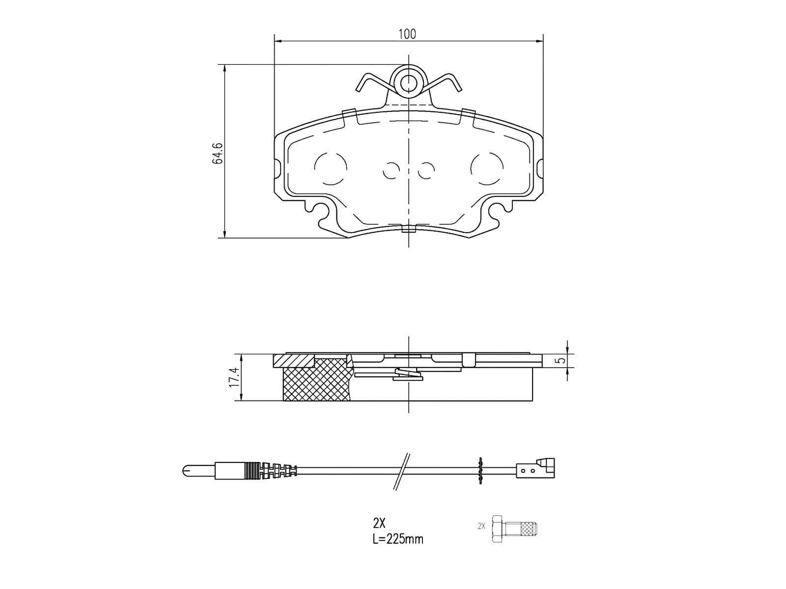 Kit de plaquettes de frein, frein à disque A.Z. Meisterteile AZMT-44-022-1407