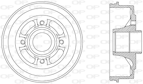 Tambour de frein OPEN PARTS BAD9006.30