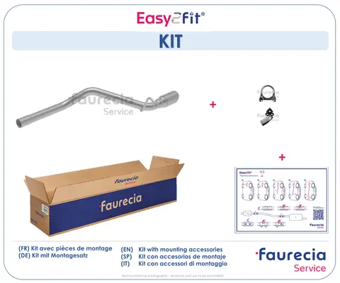 Tuyau d'échappement Faurecia FS16034