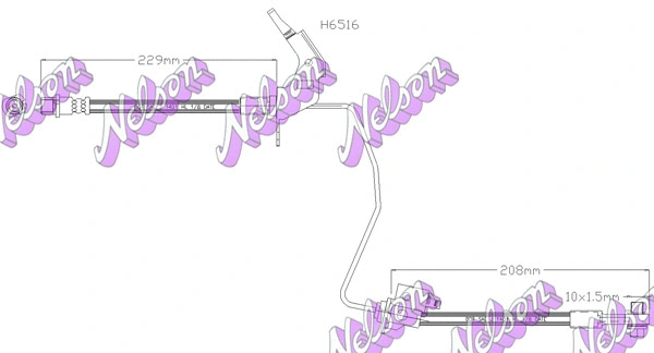 Flexible de frein BROVEX-NELSON H6516