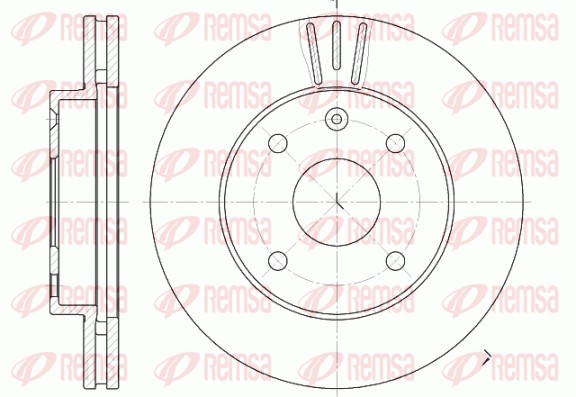 Disque de frein REMSA 6656.10