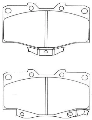 Kit de plaquettes de frein, frein à disque AISIN ASN-274