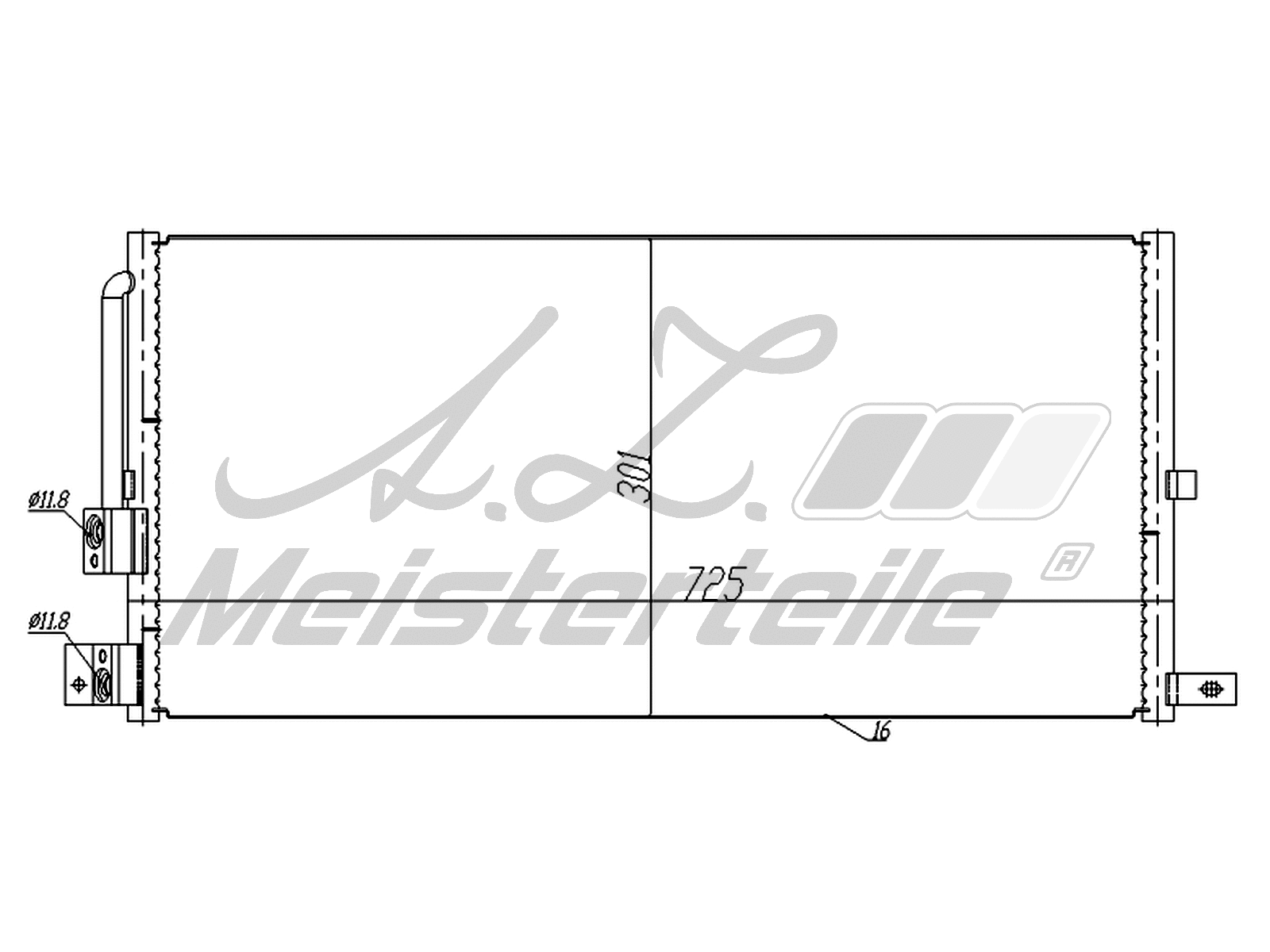 Condenseur, climatisation A.Z. Meisterteile AZMT-45-030-1659