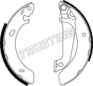 Jeu de mâchoires de frein TRUSTING 040.133