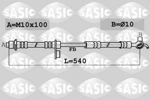 Flexible de frein SASIC 6606140
